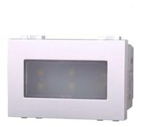 Ettroit Lampada Led Segnapasso 2.4w 220v Luce Bianco Freddo 6000k Da Incasso Compatibile Bticino Matix Colore Bianco Mt0303