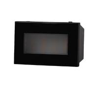 Segnapasso Led 3 moduli 2,4W da incasso per scatola 503 nero IP20 Bianco caldo 3000K compatibile anche con BTicino Axolute