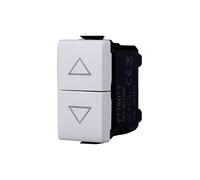 ETTROIT MT1204 Interruttore doppio interbloccato saliscendi tapparella 1P 10A Compatibile Bticino Matix