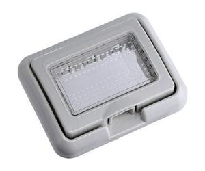 Ettroit Mt2703 Placca Con Coperchio 3p Supporto Stagno Idrobox Ip55 Compatibile Con Bticino Matix