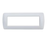 Ettroit Placca 7 Posti Bianco Satinato Compatibile Con Bticino Living Light 7p Ln85701