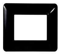 Ettroit Placca Compatibile Bticino Matix 2 Moduli Plastica Colore Nero