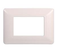 Ettroit Placca Compatibile Bticino Matix 3 Moduli Plastica Colore Bianco