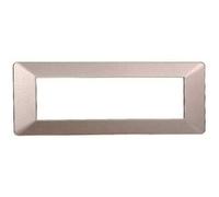 Ettroit Placca Compatibile Vimar Plana 7 Moduli Plastica Colore Bronzo Ev83710