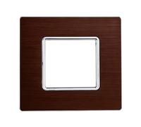 ETTROIT Placca In Alluminio Serie Solar 2P Colore Bronzo Compatibile Con Bticino