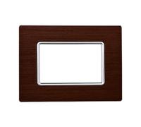 ETTROIT Placca In Alluminio Serie Solar 3P Colore Bronzo Compatibile Con Bticino