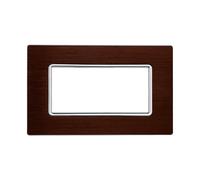 ETTROIT Placca In Alluminio Serie Solar 4P Colore Bronzo Compatibile Con