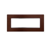 ETTROIT MT86617 Placca in Alluminio 6P 6 posti Colore Silver Lucido Compatibile