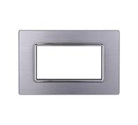 PLACCA ALLUMINIO 4P SILVER LUCIDO