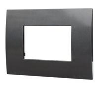 Ettroit Placca Plastica 3p Colore Acciaio Scuro Compatibile Con Vimar Arke - Va83307
