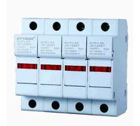 ETTROIT portafusibili cilindrici Base RT18-63 4P DIN 14 x 51mm DC 1000V JX12451