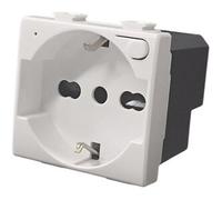 Ettroit Presa Schuko Italiana Smart Wifi Tuya 16a Con Meter Consumi Compatibile Bticino Matix - Mtwf2102
