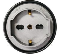 Ettroit Presa Schuko Plug&play Per Sistema A Binario 16a 240v Grigio Etg2102