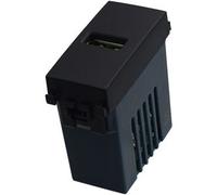 Ettroit Presa Usb 5v 2.1a 1 Posto Usb-A Colore Nero Compatibile Vimar Arke Va2401