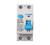 Interruttore magnetotermico differenziale puro 2P, 2 moduli, Tipo AC, 240Vac, 16A, 300mA, 6KA, classe A - Ettroit JX321668