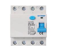 ETTROIT RCCB Interruttore Differenziale Puro Tipo A 3P+N 4M 6000A 300mA 16A AC