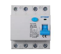 Interruttore magnetotermico differenziale puro 4P, 4 moduli, Tipo AC, 380Vac, 40A, 30mA, 6KA, classe A - Ettroit JX344064