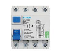 Magnetotermico Differenziale Puro 4P 63A 30mA CURVA B 6KA AC/DC 380V