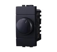 MODULI PRESE INTERRUTTORI SHUCKO PULSANTI TV DIMMER COMPATIBILE SERIE LIVING NERI - ETTROIT (INTERRUTTORE DIMMER)