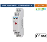 ETTROIT RELE' DI CONTROLLO LIQUIDI 1 SPDT SU GUIDA DIN AC/DC 24V-240V 10A