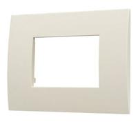 Ettroit Va83309 Placca Plastica Serie Venus 3p Colore Sabbia Compatibile Con Vimar Arke