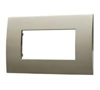 Ettroit Va83410 Placca Plastica Serie Venus 4p Colore Bronzo Compatibile Con Vimar Arke