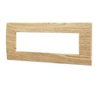 Ettroit Va83704 Placca Plastica Serie Venus 7p Colore Legno Chiaro Compatibile Con Vimar Arke