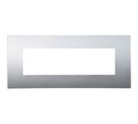 Ettroit Va83706 Placca 7 Moduli, Serie Venus, Plastica Colore Argento, Compatibile Con Serie Vimar Arkè