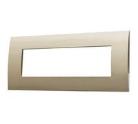 Ettroit Va83710 Placca Serie Venus, 7 Moduli, Plastica, Bronzo, Compatibile Con Serie Vimar Arkè