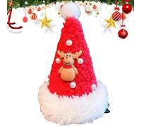 ETUCYNG Aghi per capelli natalizi per donne, fermagli per capelli natalizi - cappello di Natale, perline fermagli per capelli leggeri per feste a tema, feste con amici, riunioni di famiglia, attività
