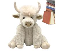 ETUCYNG Animali di peluche di,Animale di peluche della delle Highlands - Highland da 10 pollici con musica | Giocattolo da fattoria con suono, bestiame delle Highlands al letto