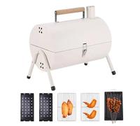 ETUCYNG Barbecue da campeggio, 42 x 27,5 x 37,5 cm, compatto, con rivestimento smaltato, per giardino e caravan, con borsa per il trasporto e