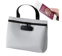 ETUCYNG Borsa bancaria bloccabile, grande capienza, contenitore portaoggetti per chiavi, gioielli, passaporto, oggetti di valore, documenti,