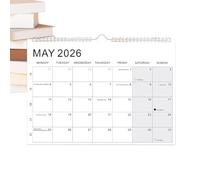 ETUCYNG Calendario da parete Mensile 2026-2027 | Forniture per Insegnanti,Calendario da parete 18 Mesi da gennaio 2026 a giugno 2027 | per gli Uffici scolastici in sale di classe le sale riunioni