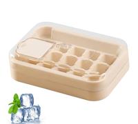 ETUCYNG Ciotole di ghiaccio per congelatore con coperchio, gusci di ghiaccio per congelatore | Ciotole per ghiaccio in silicone 15-LEOCH | Facile riempimento e rilascio, spingere verso il basso