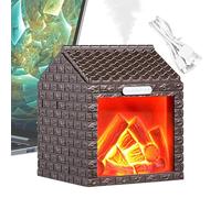 ETUCYNG Diffusore Umidificatore con Olii Essenziali,Umidificatore Fiamma Simulata per Camera da Letto - Decorazione per Camera Ufficio SPA Yoga e Relax