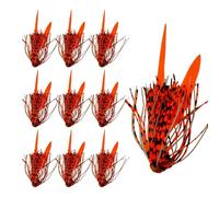 ETUCYNG Gonne per la al bar, gonne per stencil in silicone Lere da | 10 pezzi Luminosi in Silicone Jig Jirts Lares Kit - di pesce flessibile per bacini d'acqua