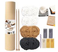 ETUCYNG Kit Sottobicchiere Per Lavorare A Maglia Forniture Per Kit Sottobicchiere Sciarpa Di Lana Per Lavorare A Maglia Per Principiante Adulto Completo Con Aghi A Maglia