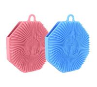 ETUCYNG Loofah silicone, scrubber doccia in silicone | SCRUBBER BODE SILICO MORM,Accessori per il bagno e doccia, luoghi e spugne per la doccia, esfoliante della pelle delicata per donne uomini