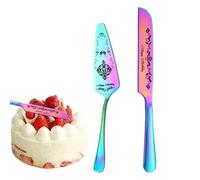 ETUCYNG Paletta per torte in acciaio inox, set di paletta per torte nuziali, taglierina per torte e spatole da portata - Splendidamente inciso e paletta per torte, elegante ricordo per gli sposi
