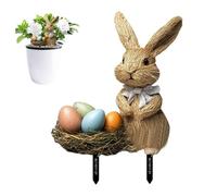 ETUCYNG Pali da giardino decorativi pasquali - decorazione da giardino pasquale conigli - decorazione da giardino per esterni, paletti decorativi per giardino, fattoria, cortile
