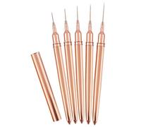 ETUCYNG Pennelli per, pennello con punta francese, pennello sottile per, pennelli per, 10 pennelli per nail liner, strumenti per la pittura dei dettagli delle unghie