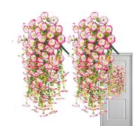 ETUCYNG Petunie finte petunie artificiali, 2 x fiori di seta finti petunie eterni colorati simulati resistenti ai raggi UV a prova di agenti atmosferici per fioriera da giardino