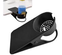 ETUCYNG Porta bicchieri da tavolo, portabicchieri da ufficio, portabicchieri da scrivania, portabicchieri a clip, per tavolo da lavoro, lato scrivania per contenere una bottiglia di bevanda al caffè e