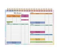 ETUCYNG Quaderno per la famiglia | B5 Spesen-Tracker, organizzatore finanziario, con copertina impermeabile, diario di bilancio, agenda finanziaria