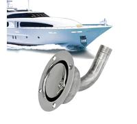 ETUCYNG Scarico termoretraibile, in acciaio | Sfiato serbatoio per barche | Scarico in acciaio adatto per raccordi da 19 mm