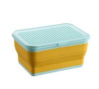 ETUCYNG Scatola per giocattoli, grande e comprimibile in silicone, pieghevole, per la camera dei bambini, con coperchio, per animali di peluche, puzzle, blocchi da costruzione, per bambini e ragazze