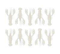 ETUCYNG Set di 10 esche artificiali per pesca al pesce persico - Simitato di cancro lento affondamento | Swimbait affondante con profumo naturale realistico per pescatori in fiume, lago e acqua salata