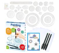 ETUCYNG Set di 28 ricariche curve per la produzione di campioni, kit di disegno a | Righello irregolare scrapbooking stencil geometrico