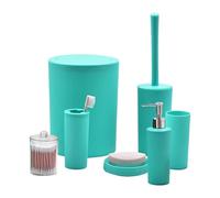 ETUCYNG Set di accessori da bagno, dispenser di sapone per lozioni da bagno, set di bidoni della spazzatura, salvaspazio, accessori da bagno per doccia, accessori per casa, hotel, viaggi, viaggi